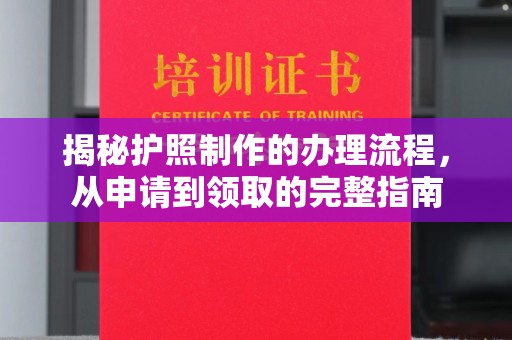 南乐揭秘护照制作的办理流程，从申请到领取的完整指南